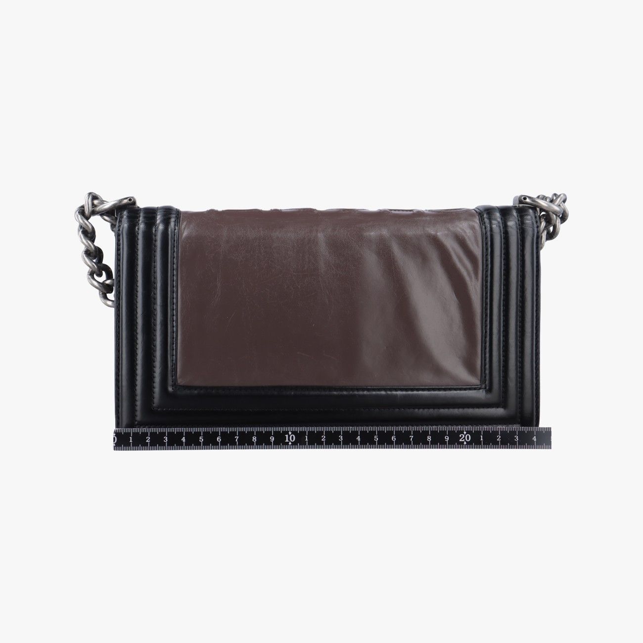 シャネルChanelボーイシャネル ブラック×ブラウン レザー A66713 15337426