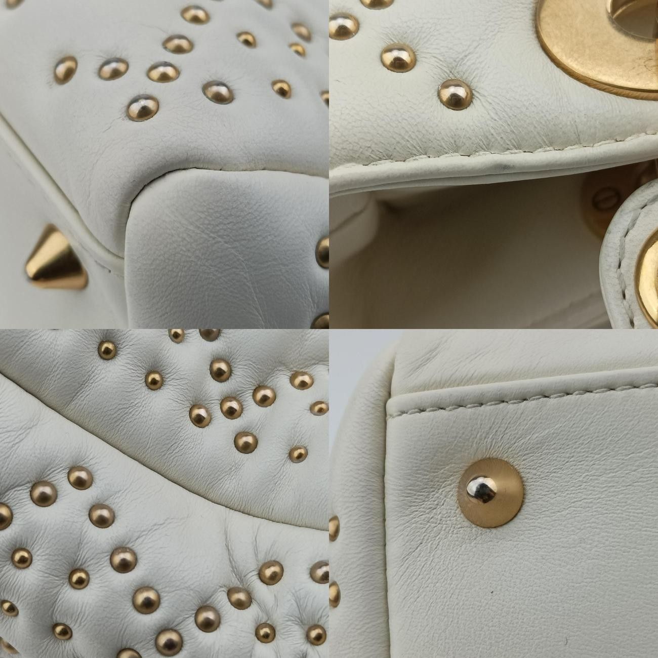 クリスチャンディオールChristian Diorレディディオール ホワイト レザー 16-BO-0117 DECORATOM_COM_BR