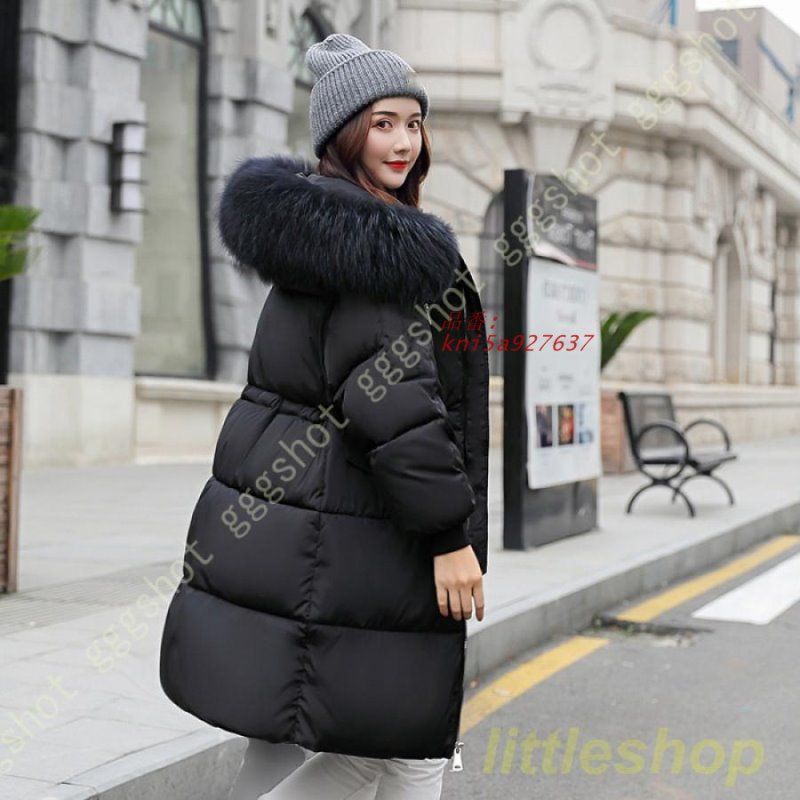 ベンチコートダウンジャケットフード付き Aライン