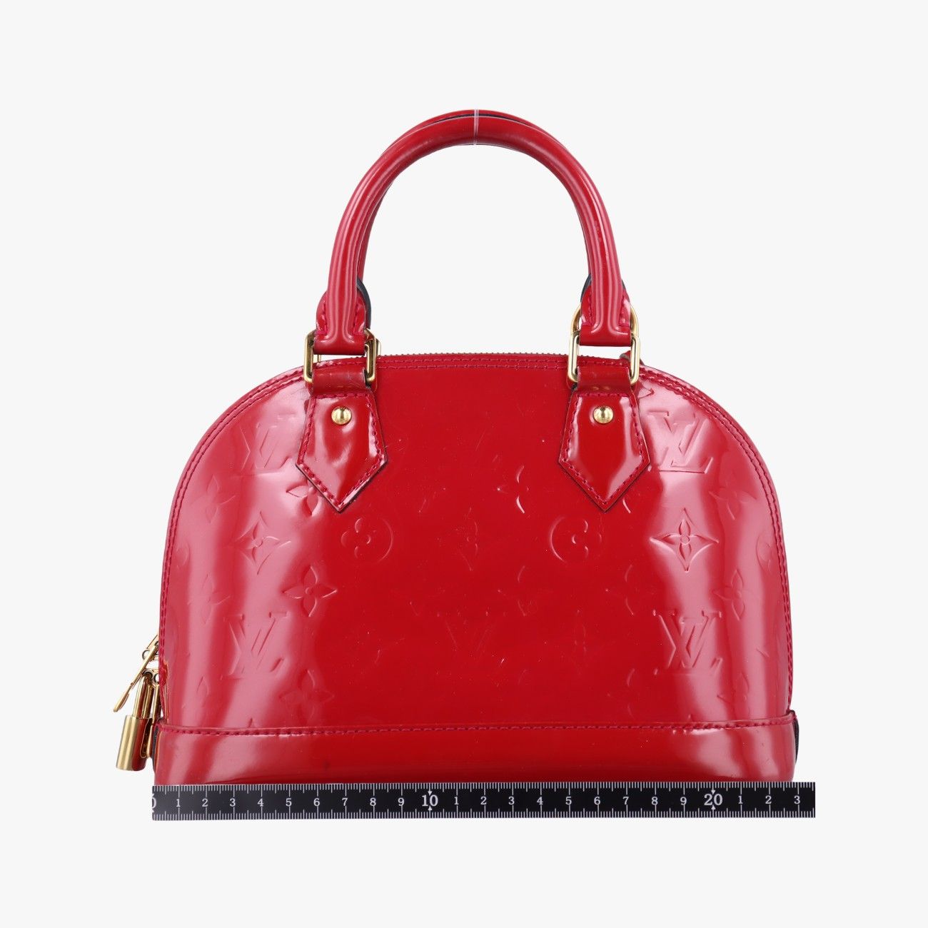 ルイヴィトンLouis VuittonアルマBB ポムダムール ヴェルニ M91606 MI1103