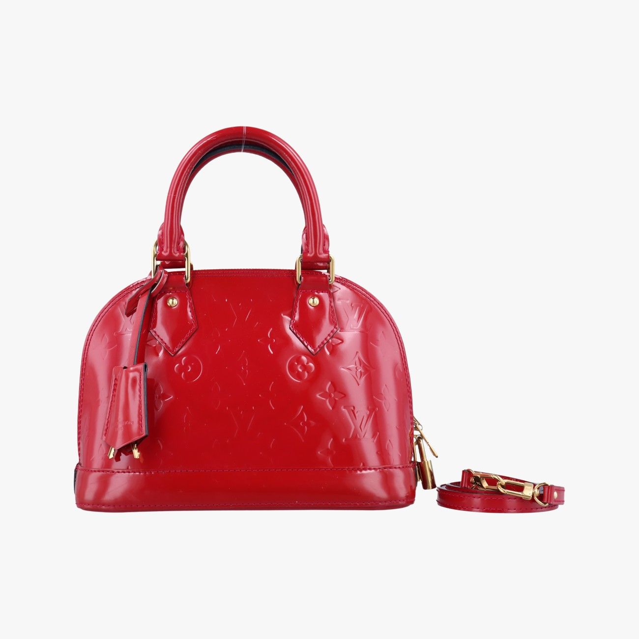 ルイヴィトンLouis VuittonアルマBB ポムダムール ヴェルニ M91606 MI1103