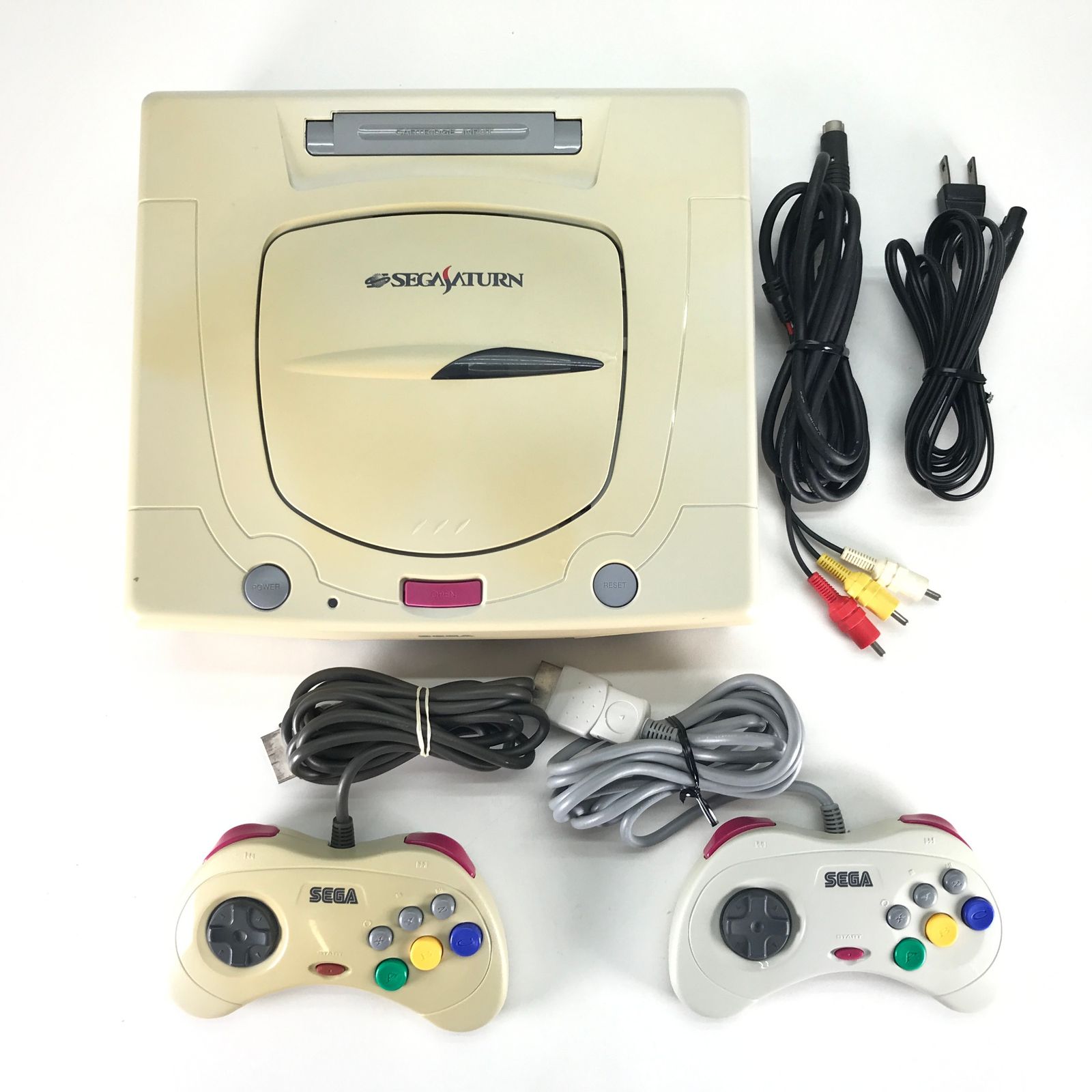 ◎SEGA ゲーム機本体 セガサターン HST-3220 箱なし 変色あり 現状品
