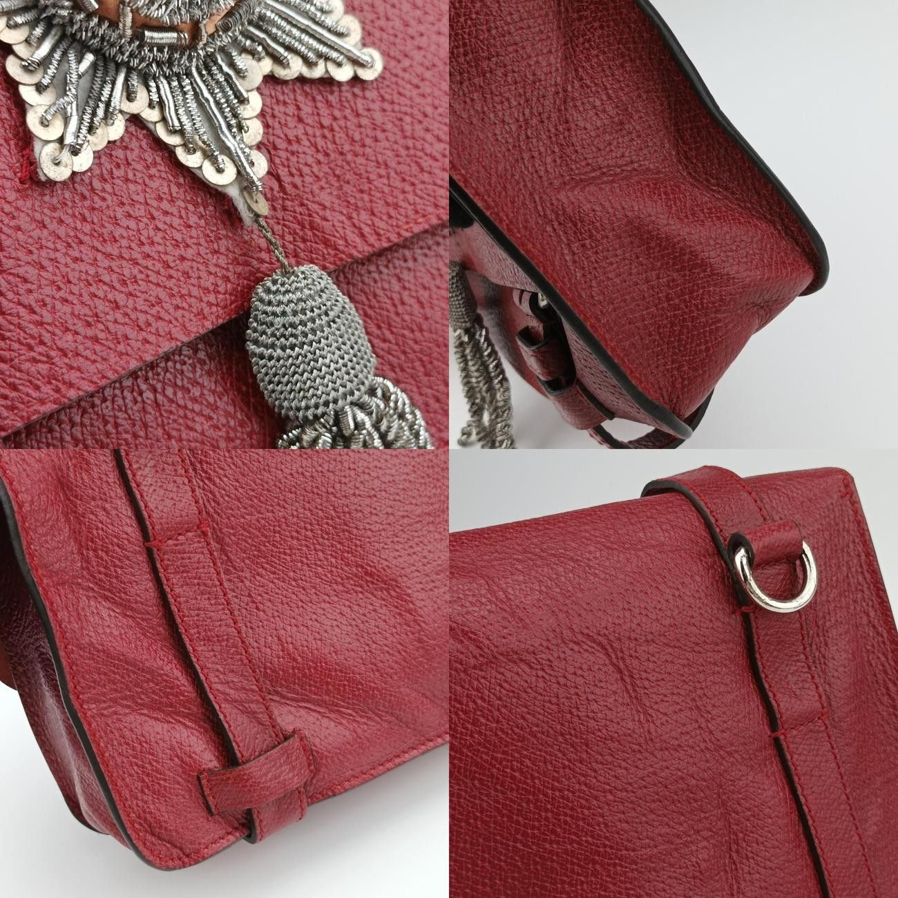 グッチGucciバンブー レッド レザー 484676 C022976228 DECORATOM_COM_BR