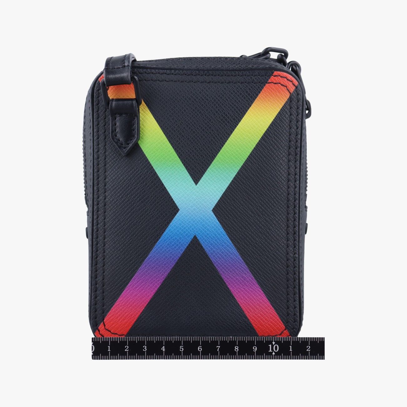 ルイヴィトンLouis Vuittonダヌーブメッセンジャー ブラック×レインボー タイガ M30332 CA1179