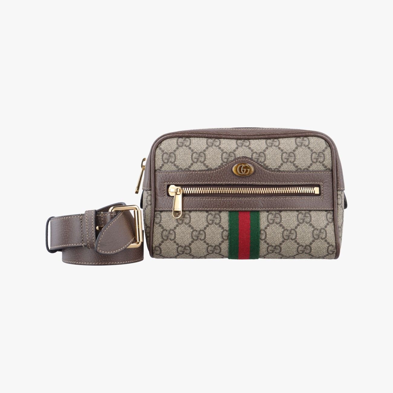 グッチGucciオフィディア ブラウン×レッド×グリーン PVCコーティングキャンバス×レザー 517076 F026464730