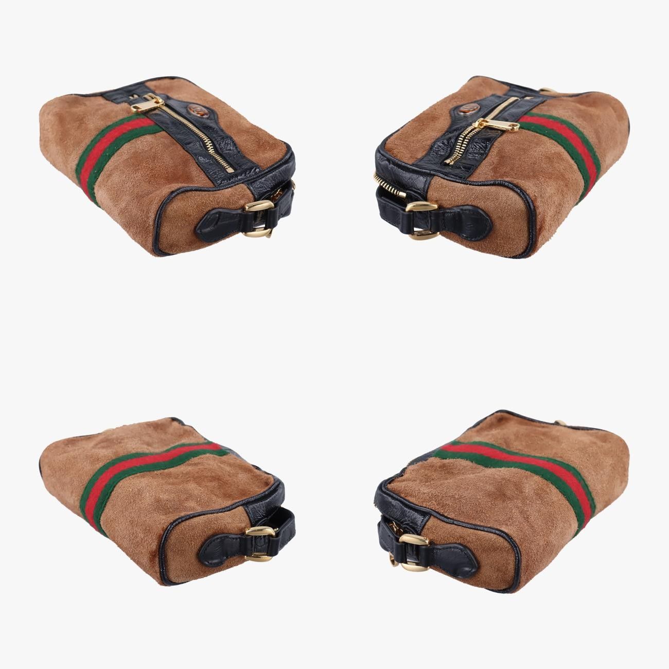 グッチGucciオフィディア ブラウン×ブラック×マルチ スエード×レザー 573321 DECORATOM_COM_BR