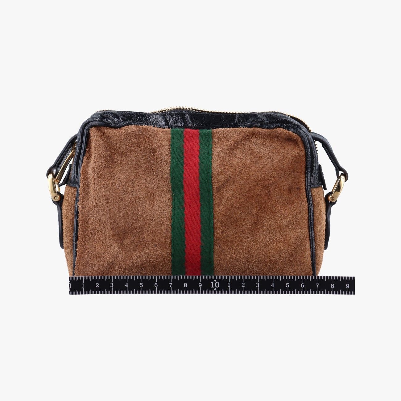 グッチGucciオフィディア ブラウン×ブラック×マルチ スエード×レザー 573321