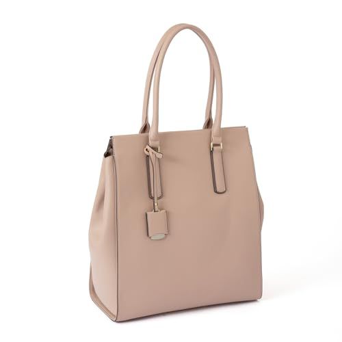 ジュエルナローズ OLバッグ エト トートバッグ 縦型 A4サイズ 13.3インチPC収納 11932 ピンクベージュ