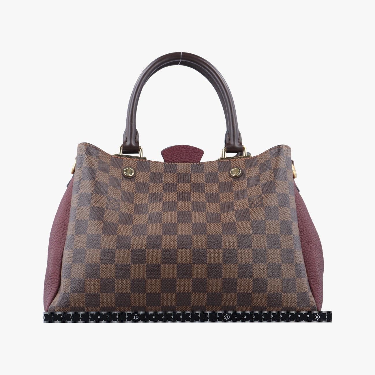 ルイヴィトンLouis Vuittonブリタニー エベーヌ×ボルドー ダミエキャンバス×カーフレザー N41675 MI0197