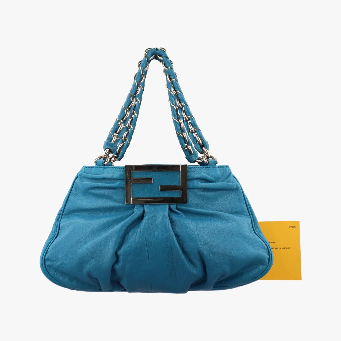 フェンディFendiミア ブルー レザー 8BR615 2516-8BR615.VTT-108