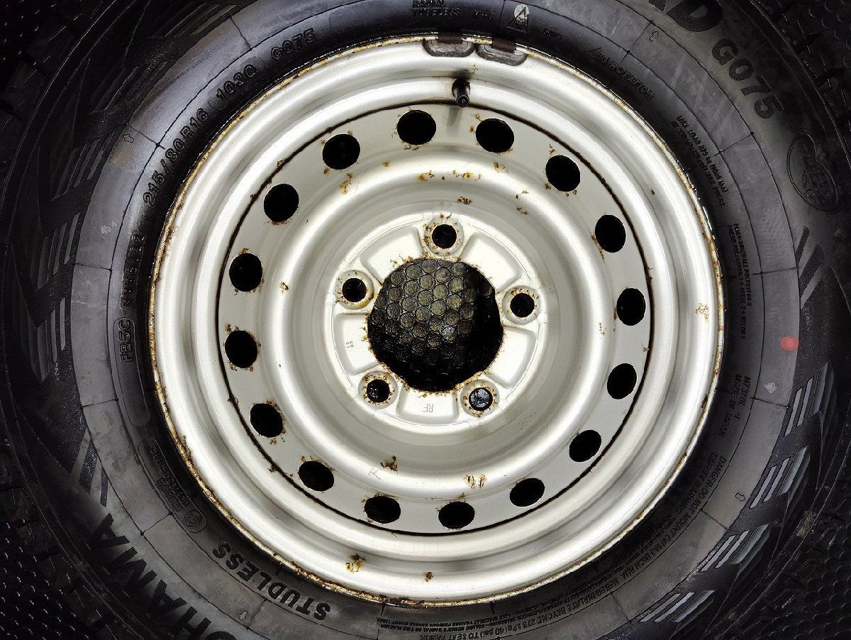 タイヤ YK G075 215|80R16 103Q スタッドレス トヨタ ランクル 純正ホイール 16インチ 6J5HPCD150約 25 22年 70ランクル等 VTK259