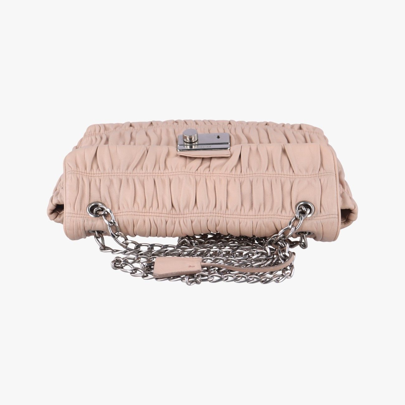 プラダPradaギャザーピンクナッパレザー BT09397|Q