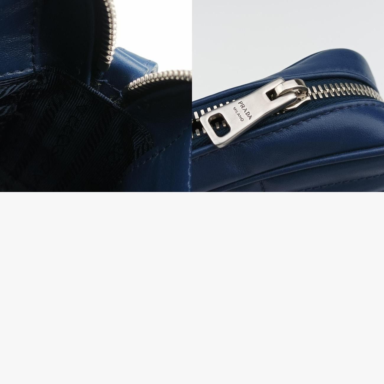 プラダPradaダイアグラム ネイビー レザー 1BH084 31 O DECORATOM_COM_BR