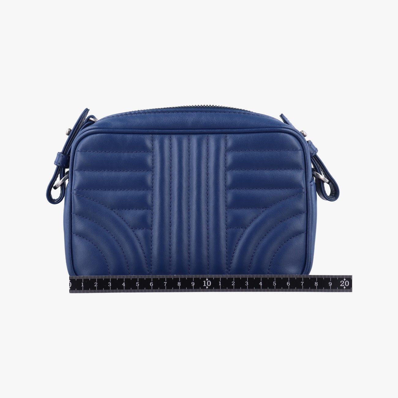 プラダPradaダイアグラム ネイビー レザー 1BH084 31 O