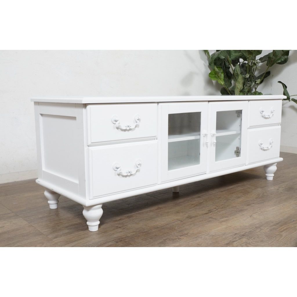 Y エレガントハンドル アンティーク風 テレビボード フェミニン ロマンティック 大人 アウトレット