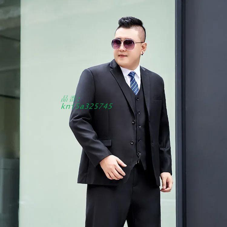 大きいサイズ メンズ セットアップ ストレッチ スーツ カジュアルスーツ アクティブ 3点セット イージースーツ アスレジャースーツ kni5a325745