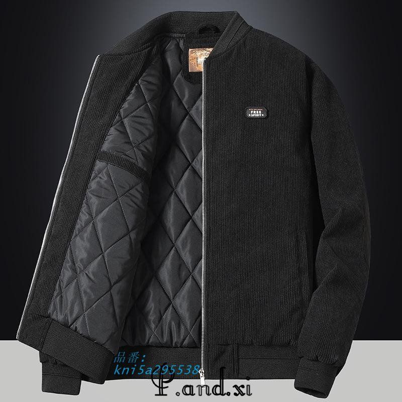 コーデュロイジャケット メンズ 暖かい ジャケット 防風 防寒対策 裏ポケット カジュアル コート アウトドア 厚手 通勤 ポケット付き アウター ブルゾン kni5a295538