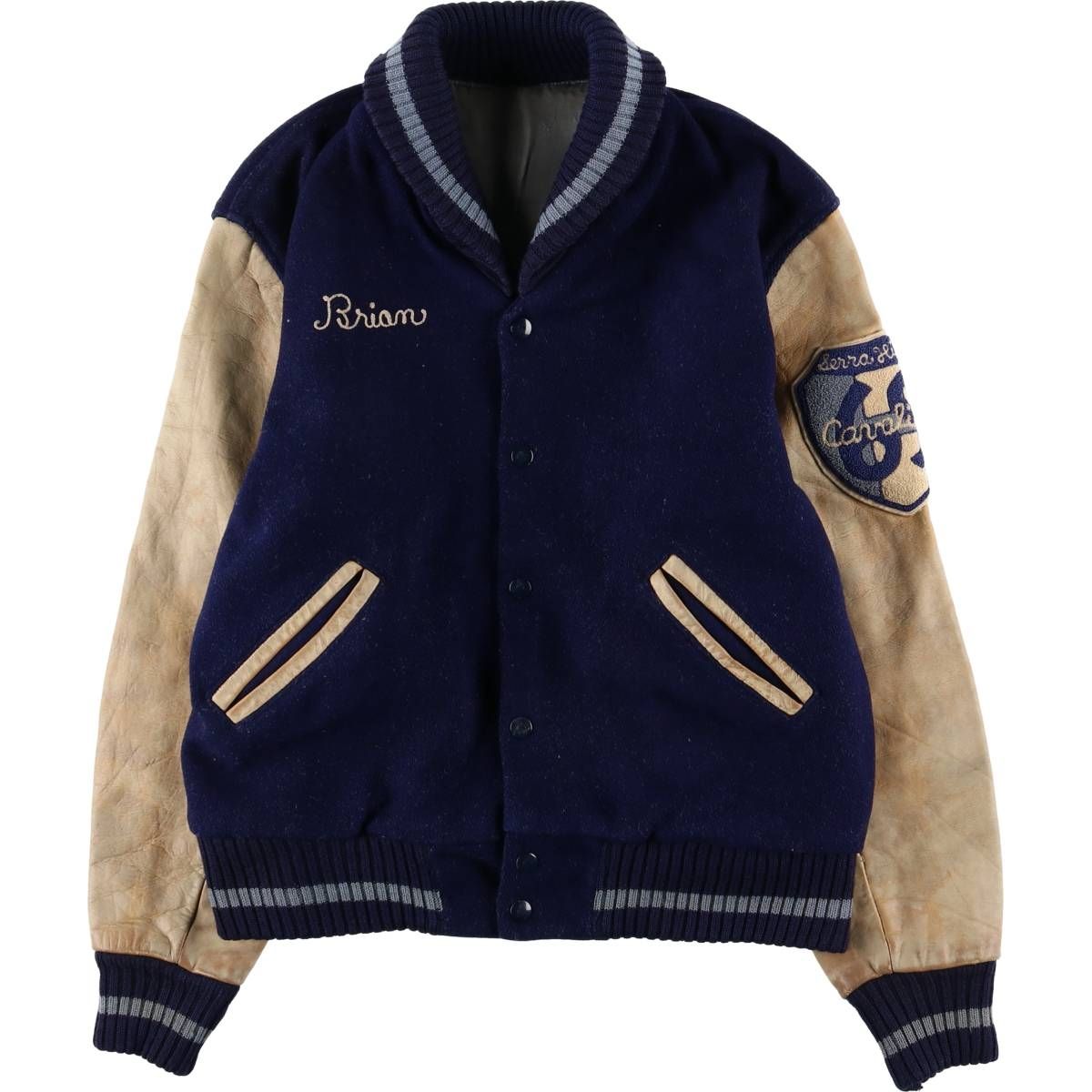 古着 スタジャン アワードジャケット バーシティジャケット メンズM相当 evb032219