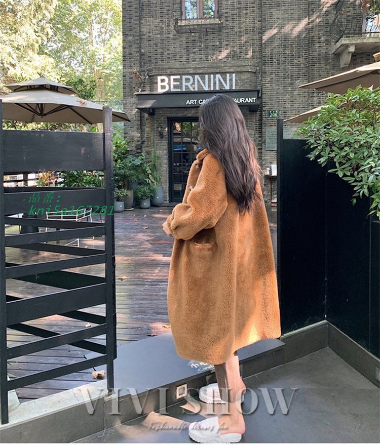 毛皮コート ファーコート レディース 超ロングコート ボリュームファー フェイクファー レディースファッション 素材 秋冬 上着 おしゃれ 防寒 暖かい kni5a167281 GULLKHAN_COM