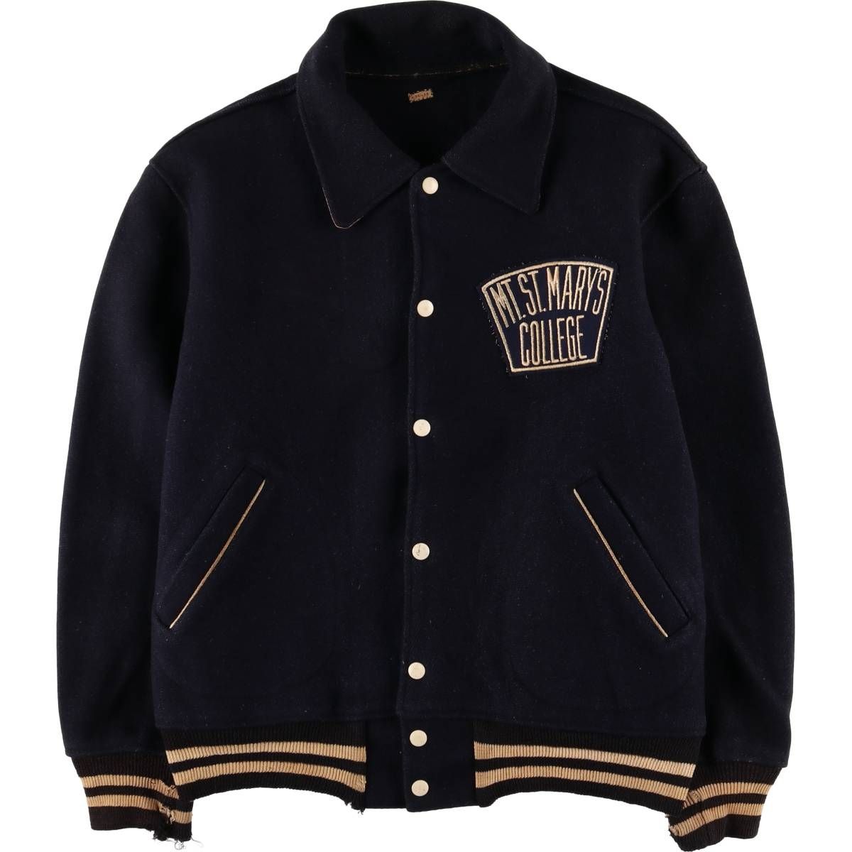 古着 James N. Krauter 襟付き スタジャン アワードジャケット バーシティジャケット メンズL相当 evb032667