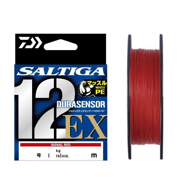 ダイワ daiwa UVF ソルティガデュラセンサー×12EX＋Si3 シグナルレッド 10号 300m
