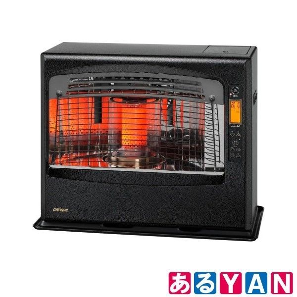 トヨトミ 赤外線 石油ファンヒーター LR-68N B ブラック コンクリート24畳 木造18畳 アンティークモデル TOYOTOMI 4963505132095