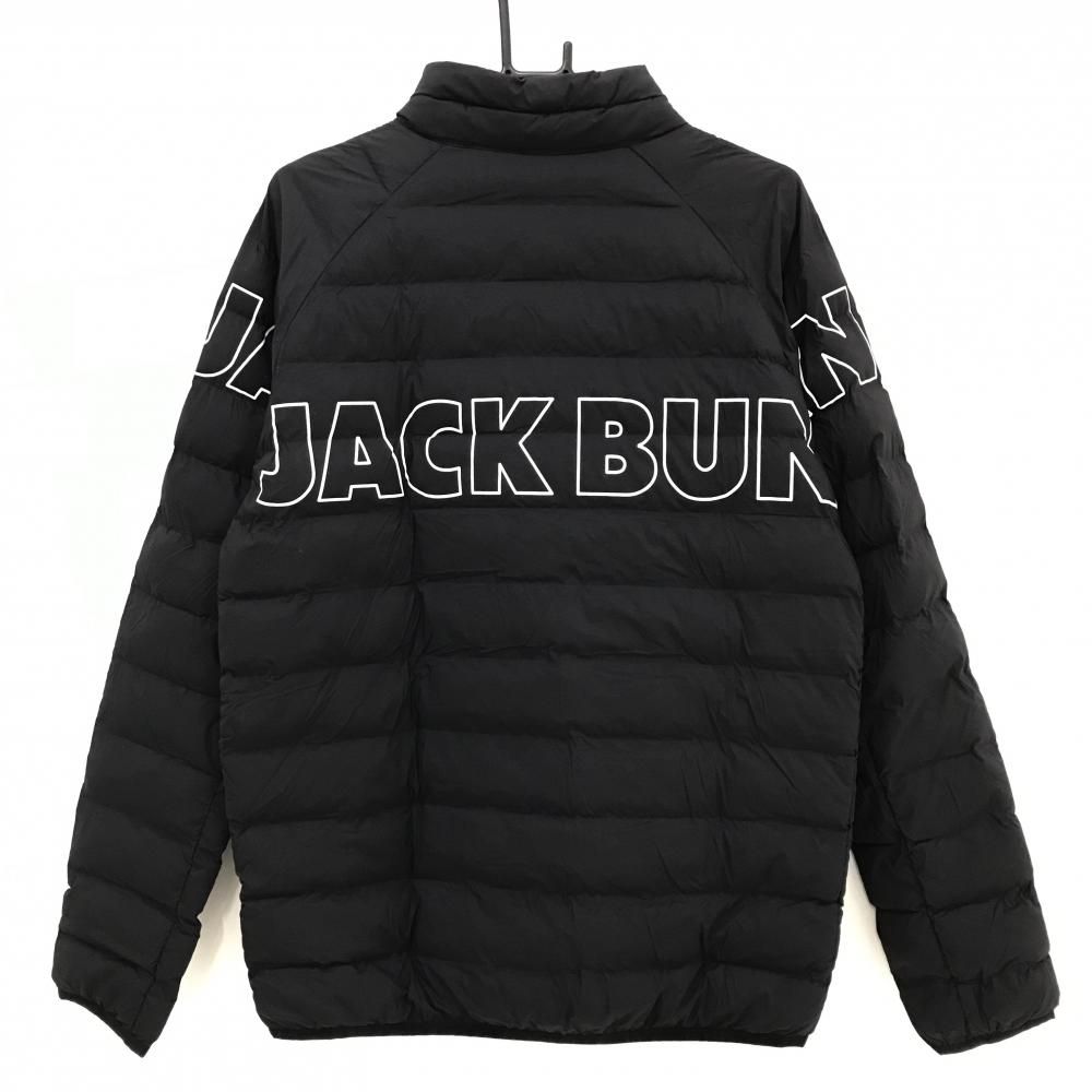 ジャックバニー 中綿ジャケット 黒 ロゴ白 メンズ 6 XL ゴルフウェア モデル Jack Bunny