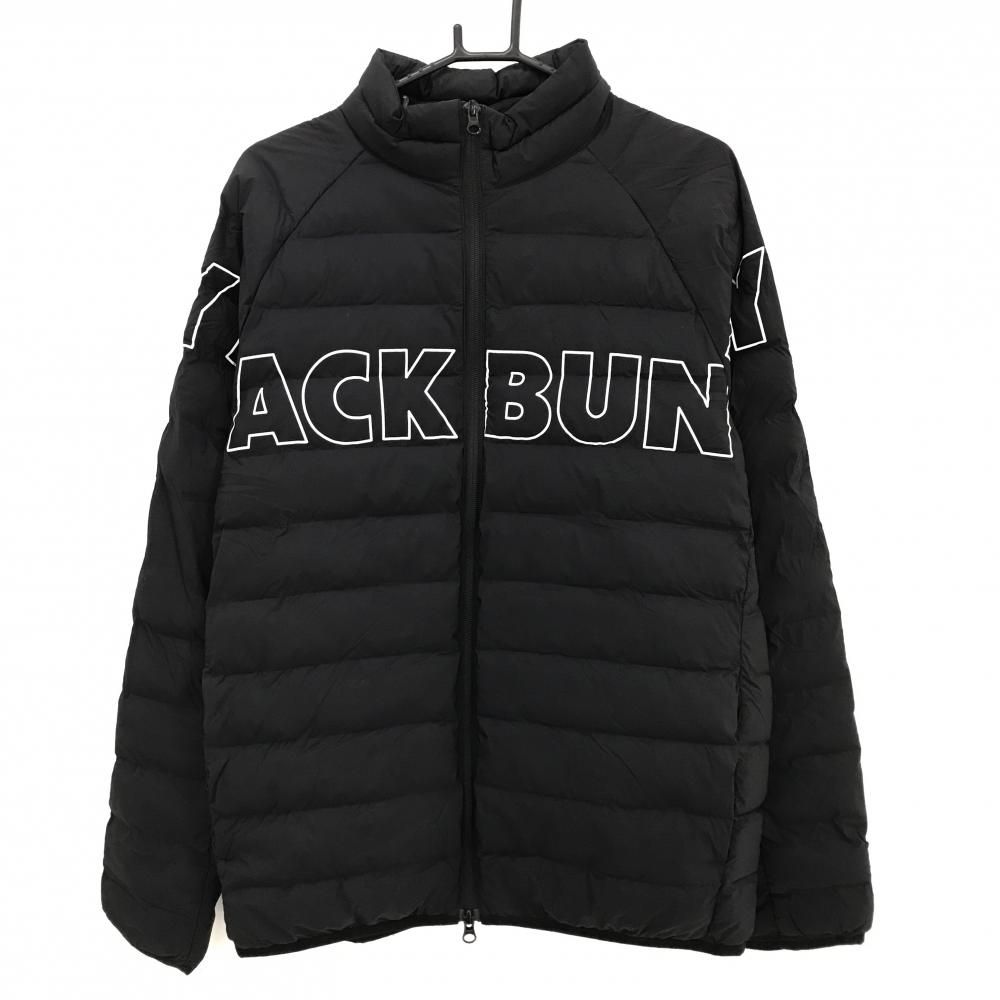 ジャックバニー 中綿ジャケット 黒 ロゴ白 メンズ 6 XL ゴルフウェア モデル Jack Bunny