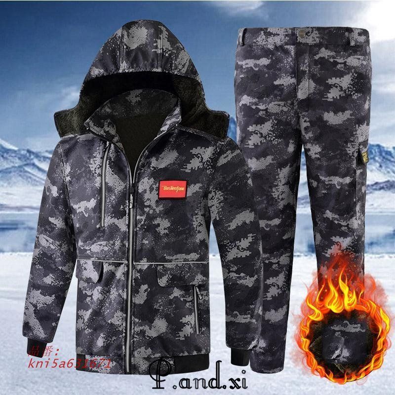 作業服 メンズ 上下セット 秋冬 あったか 迷彩服 ジャケット 防寒 カーゴパンツ 裏起毛 ミリタリーパンツ 事務服 おしゃれ ジャケット 長袖 厚手 アウトドア kni5a631671