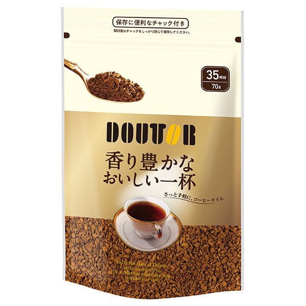 ドトールコーヒー 香り豊かなおいしい一杯 70g袋×24袋入| 送料無料 嗜好品 インスタントコーヒー 珈琲