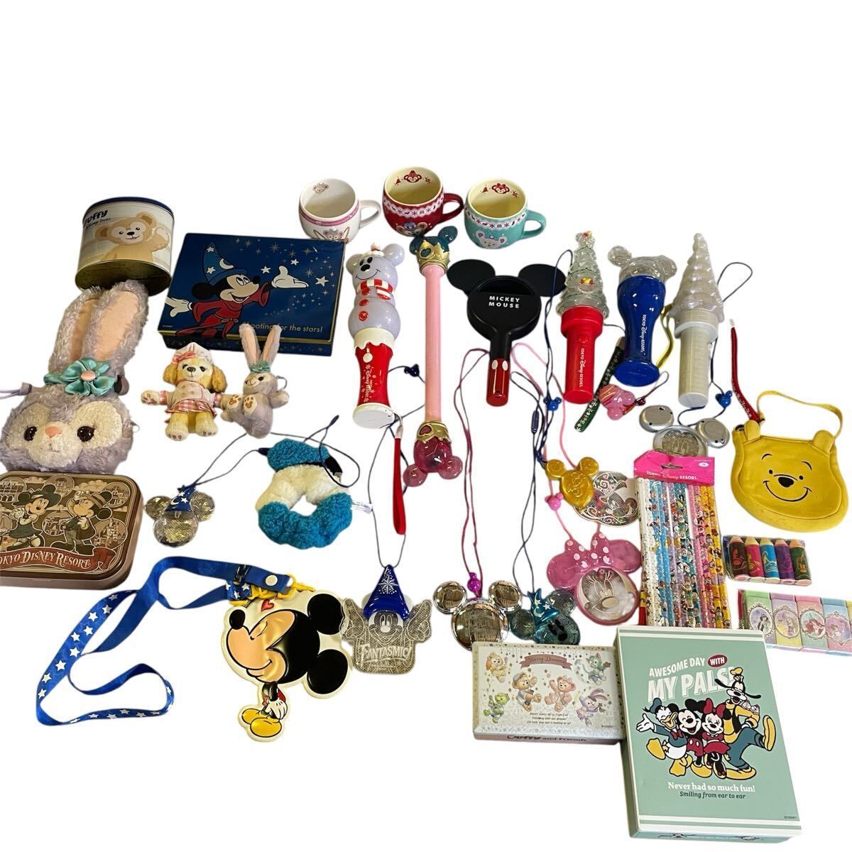 55点セット ディズニーリゾートグッズ ダッフィー シェリーメイ ミッキー マグカップ ストラップ ぬいぐるみ u518