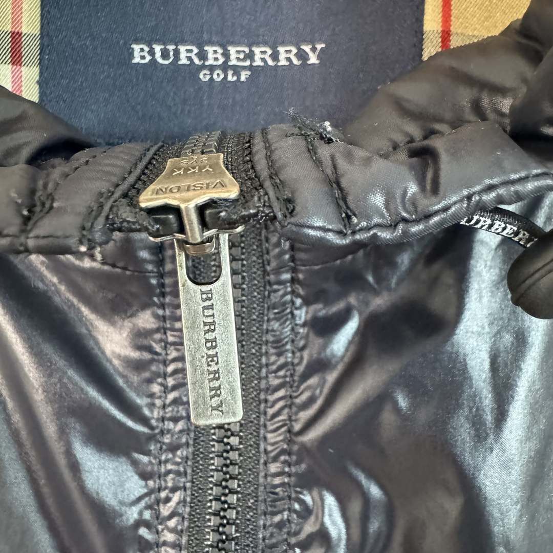 美品 バーバリーゴルフ ナイロン セットアップ 黒 XL ノバチェック BURBERRY GOLF バーバリーゴルフ ブルゾン ノバチェック ブラック LL