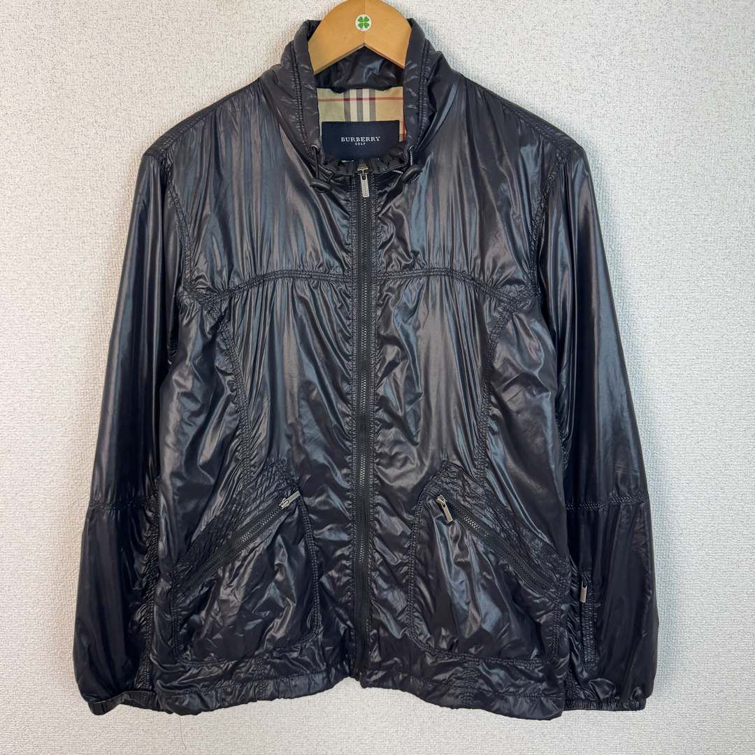 BURBERRY GOLF バーバリーゴルフ ブルゾン ノバチェック ブラック LL