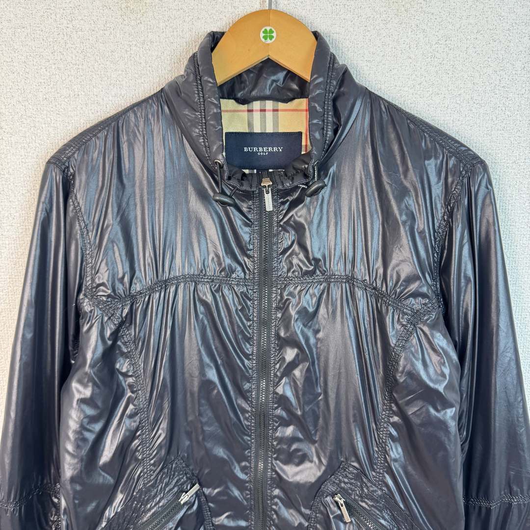 BURBERRY GOLF バーバリーゴルフ ブルゾン ノバチェック ブラック LL
