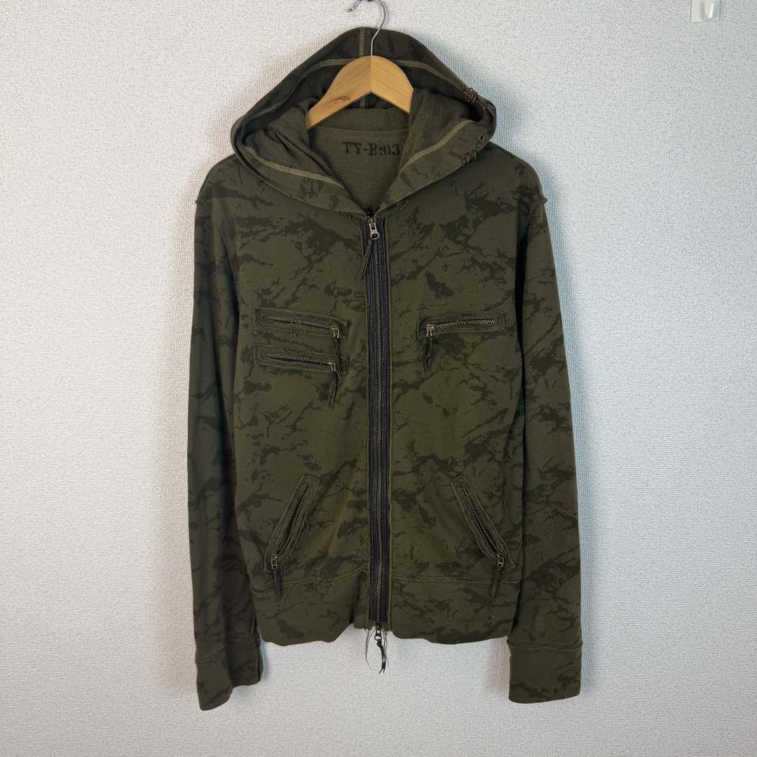00s archive 14th addiction hoodie パーカー フルジップパーカー 