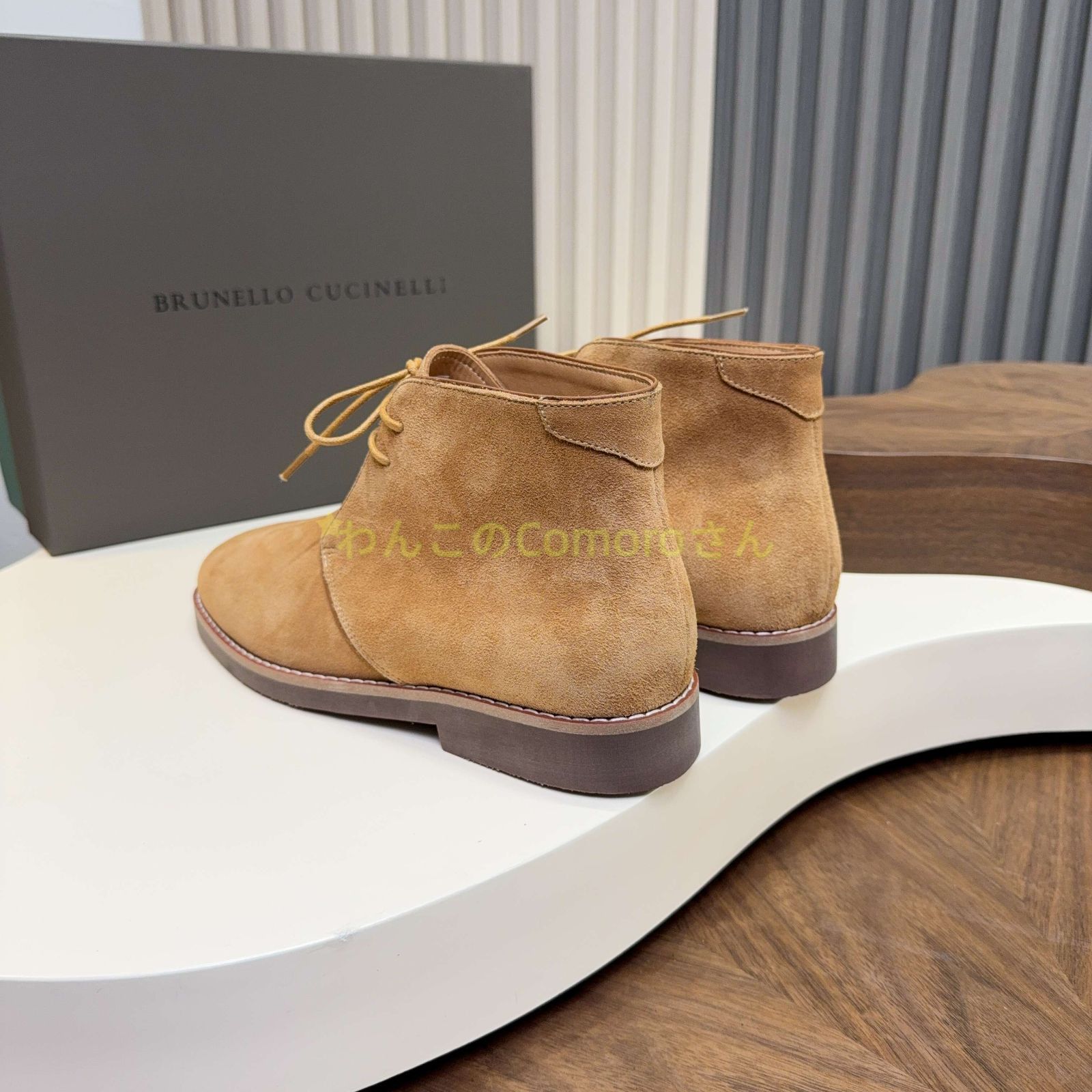 本革スエード レースアップ