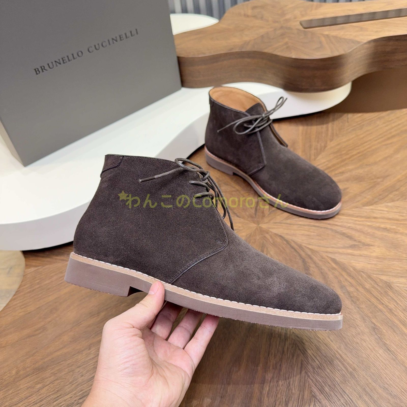 メンズスエードデザートブーツ