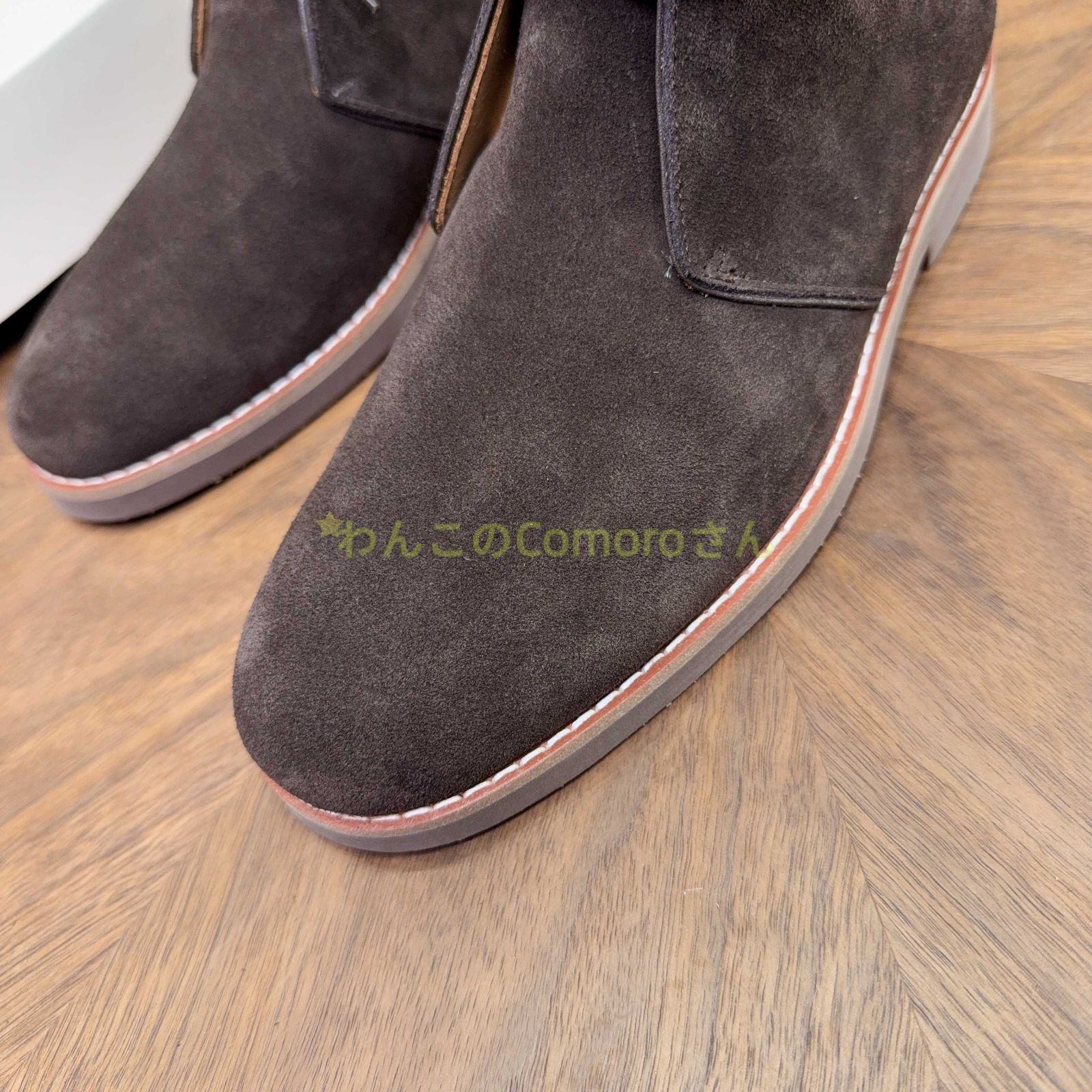 ブルネロクチネリ メンズスエードデザートブーツ