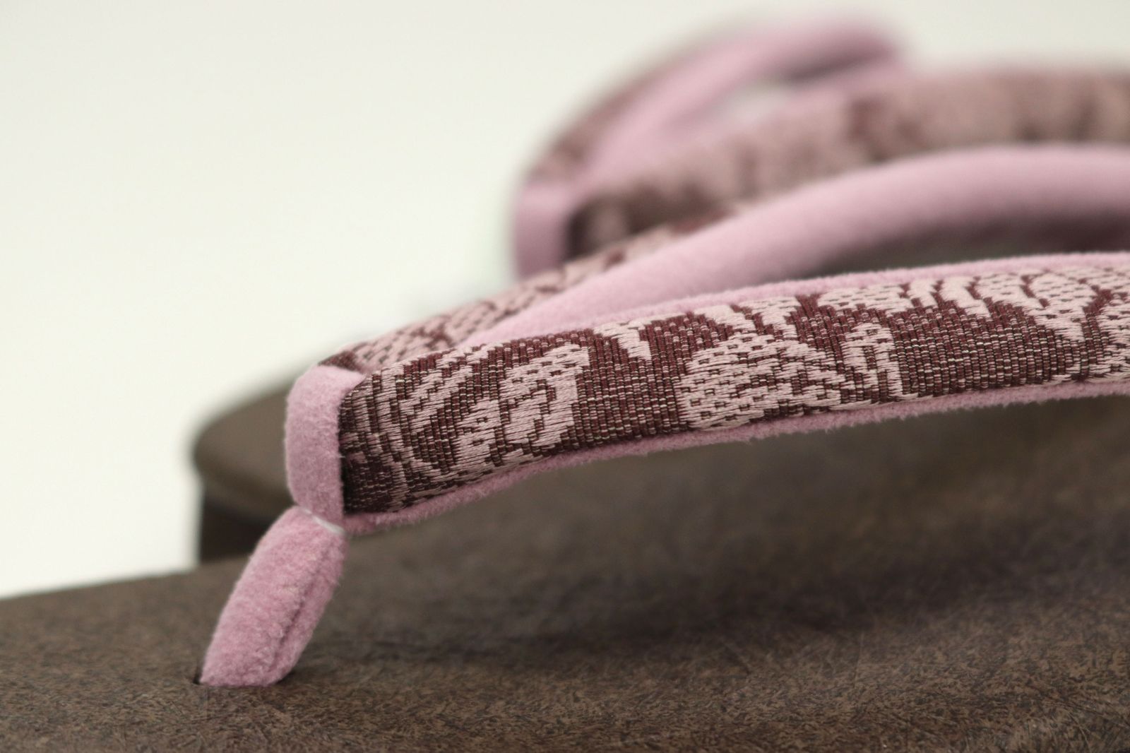 カフェ草履 焦げ茶色