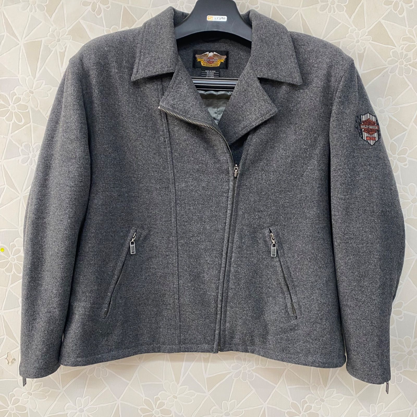 ストロベリー様専用】ハーレーダビッドソン ウールジャケット XX-LARGE 