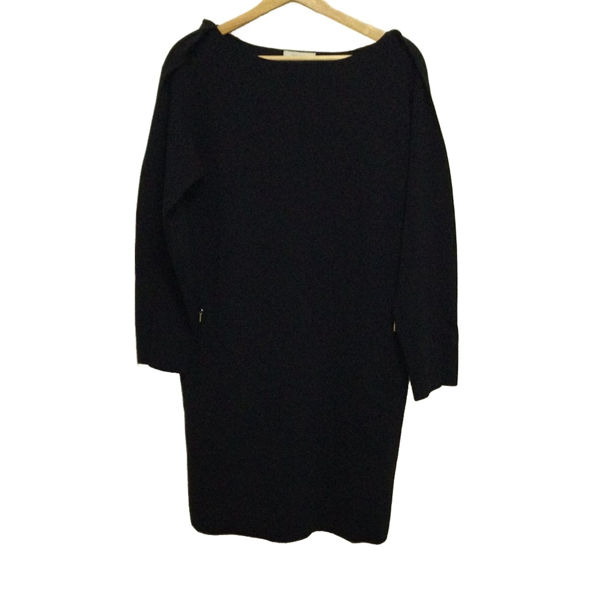 EPOCA(エポカ) ワンピース サイズ40 M レディース - 黒 長袖/ひざ丈