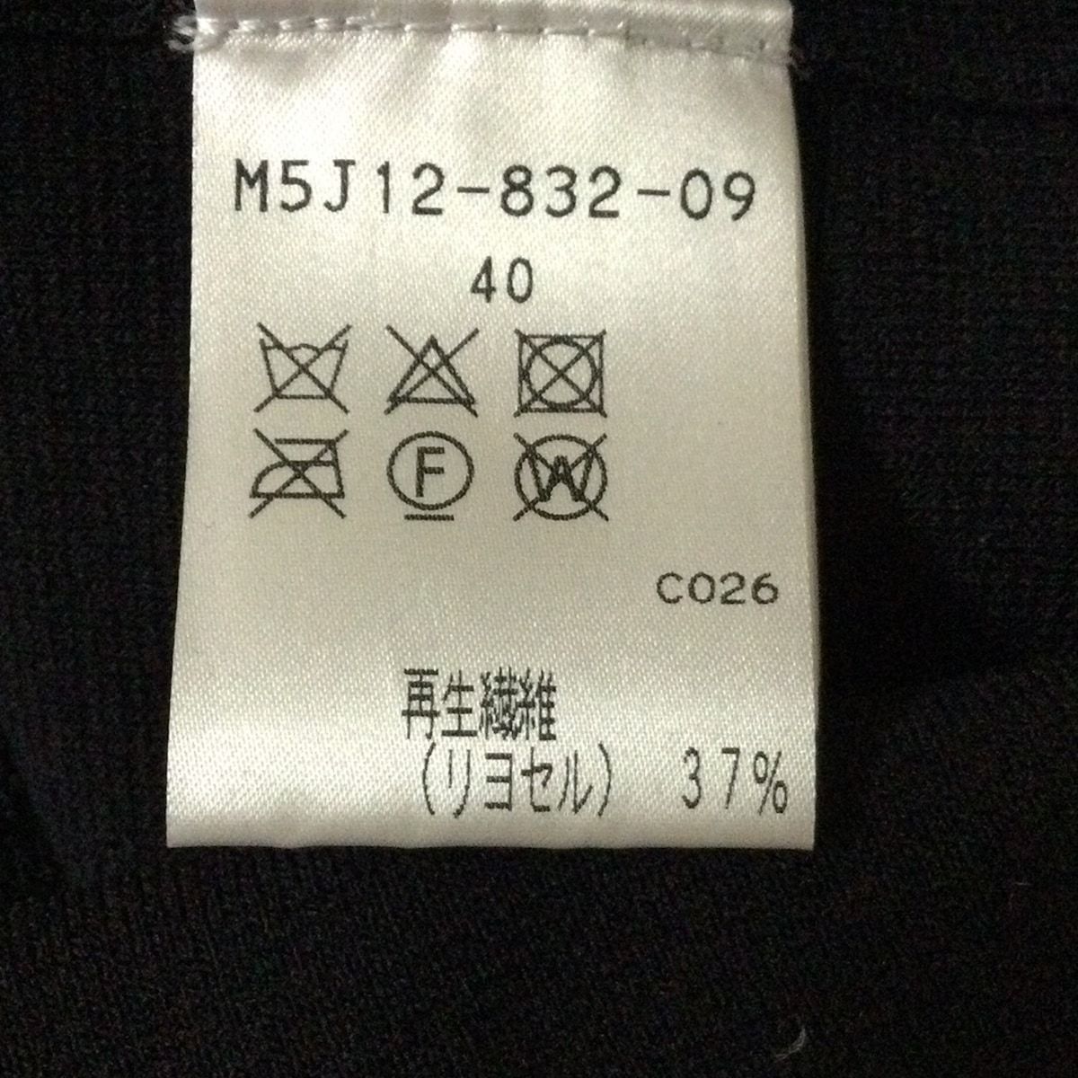 EPOCA(エポカ) ワンピース サイズ40 M レディース - 黒 長袖/ひざ丈