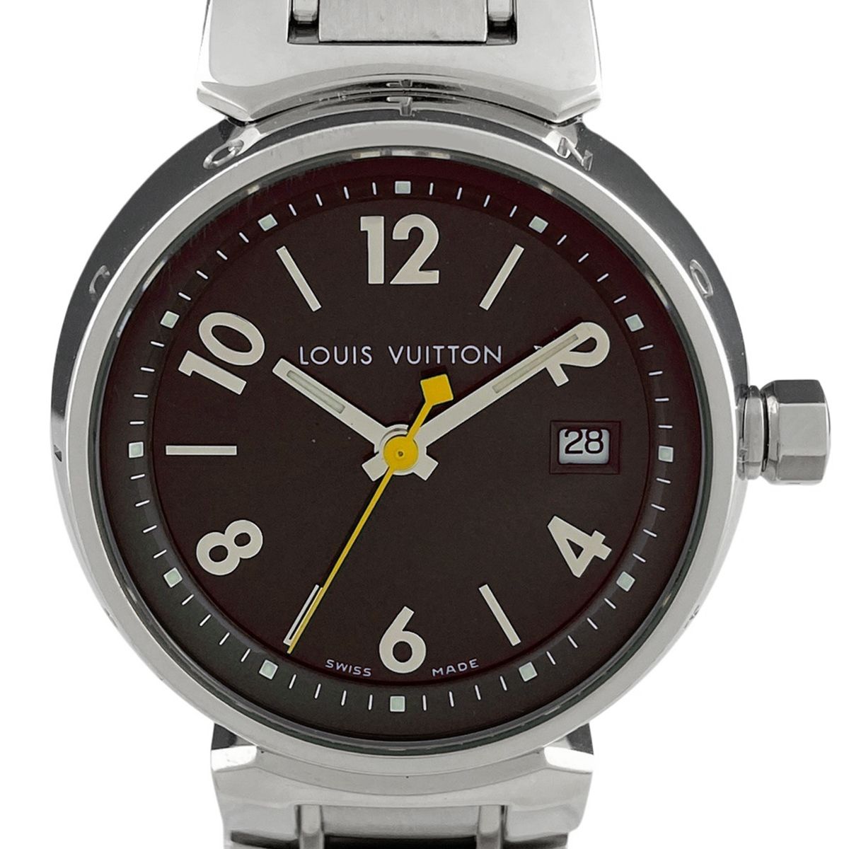 保証書】ルイ・ヴィトン Louis Vuitton タンブール Q1211 腕時計 SS