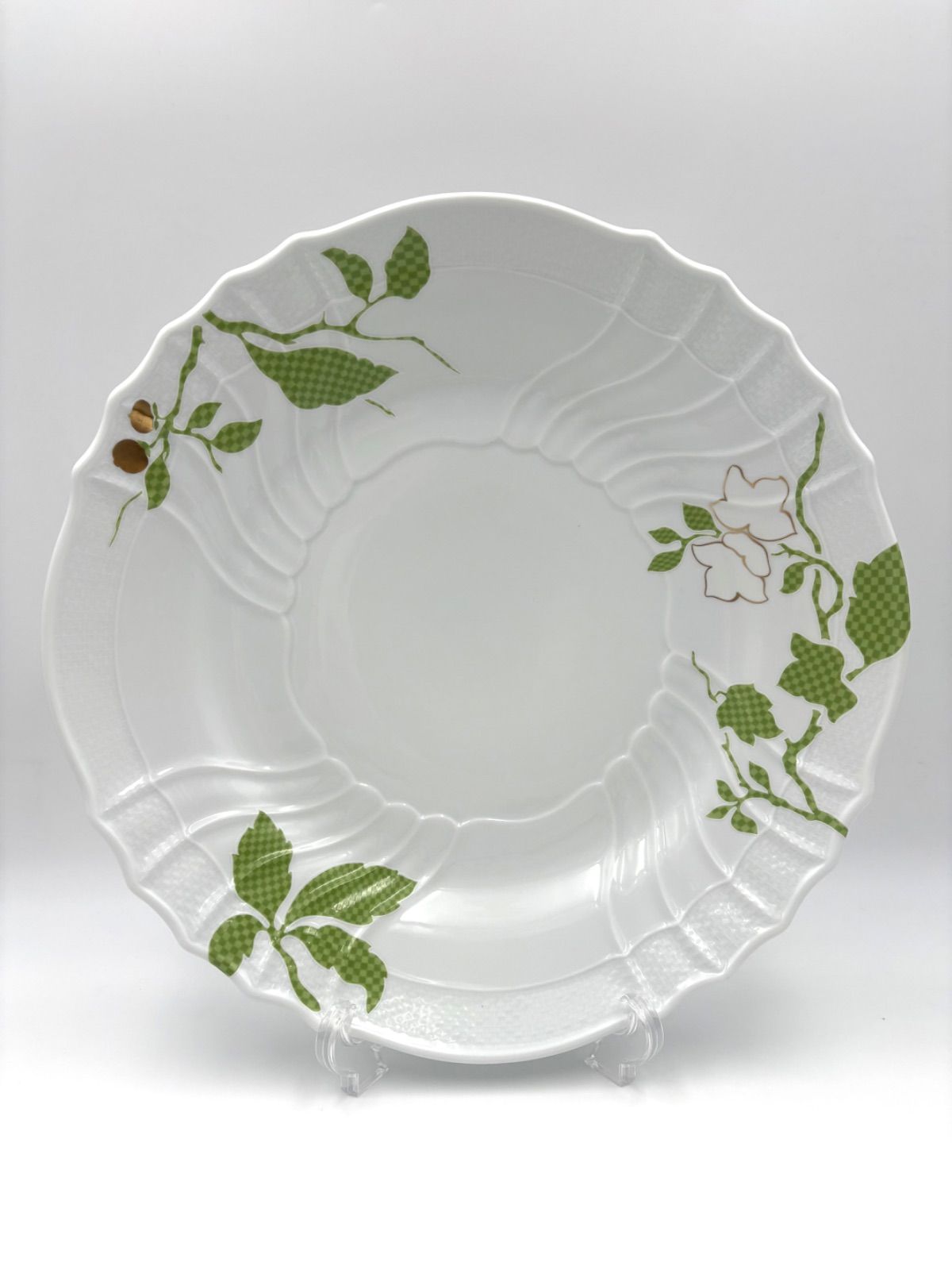 Richard Ginori リチャードジノリ フィオーリヴェルディ 33cm プレート グリーン 大皿 き