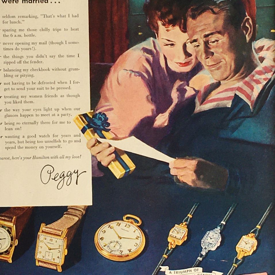 ビンテージ 広告 ポスター 『 ハミルトン 』 50's・60's オリジナル