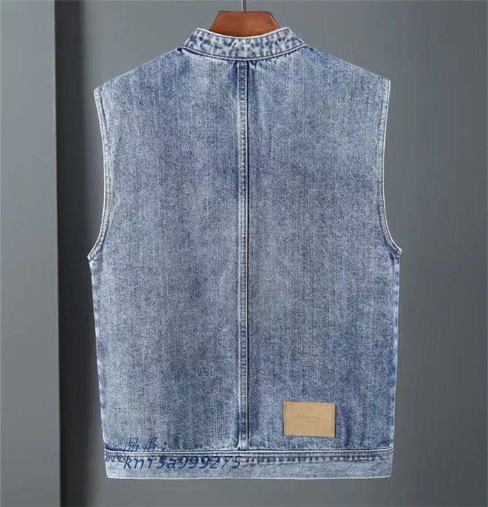 デニムベスト メンズ デニム ジレ チョッキ ベスト ノースリーブ 春秋 カジュアル バイクベスト kni5a999275 FFCRYSTALESIA_COM