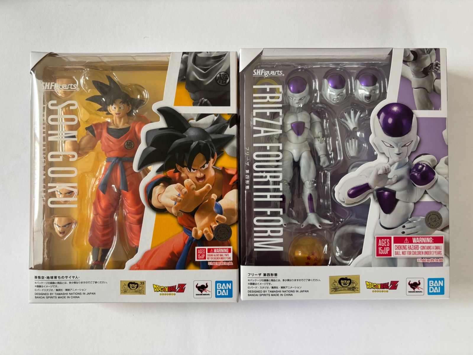 未開封 S.H.Figuarts ドラゴンボールZ フリーザ 第四形態と孫悟空 -地球育ちのサイヤ人- 2点セット