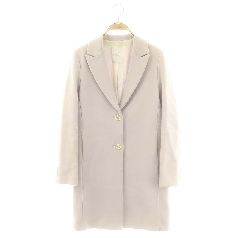 ANAYI　ロングコートアウター36 アナイ ANAYI チェスターコート ロング アウター ウール 36 グレー /MF