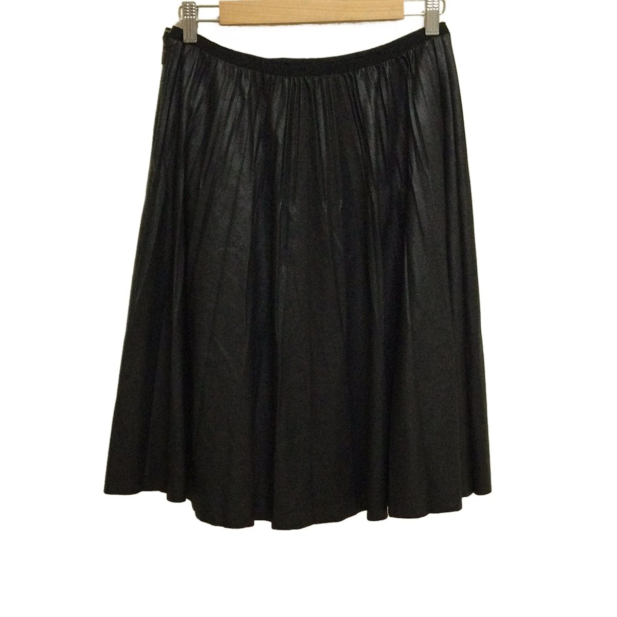 EPOCA エポカ スカート サイズ40 M レディース - 黒 ひざ丈 プリーツ