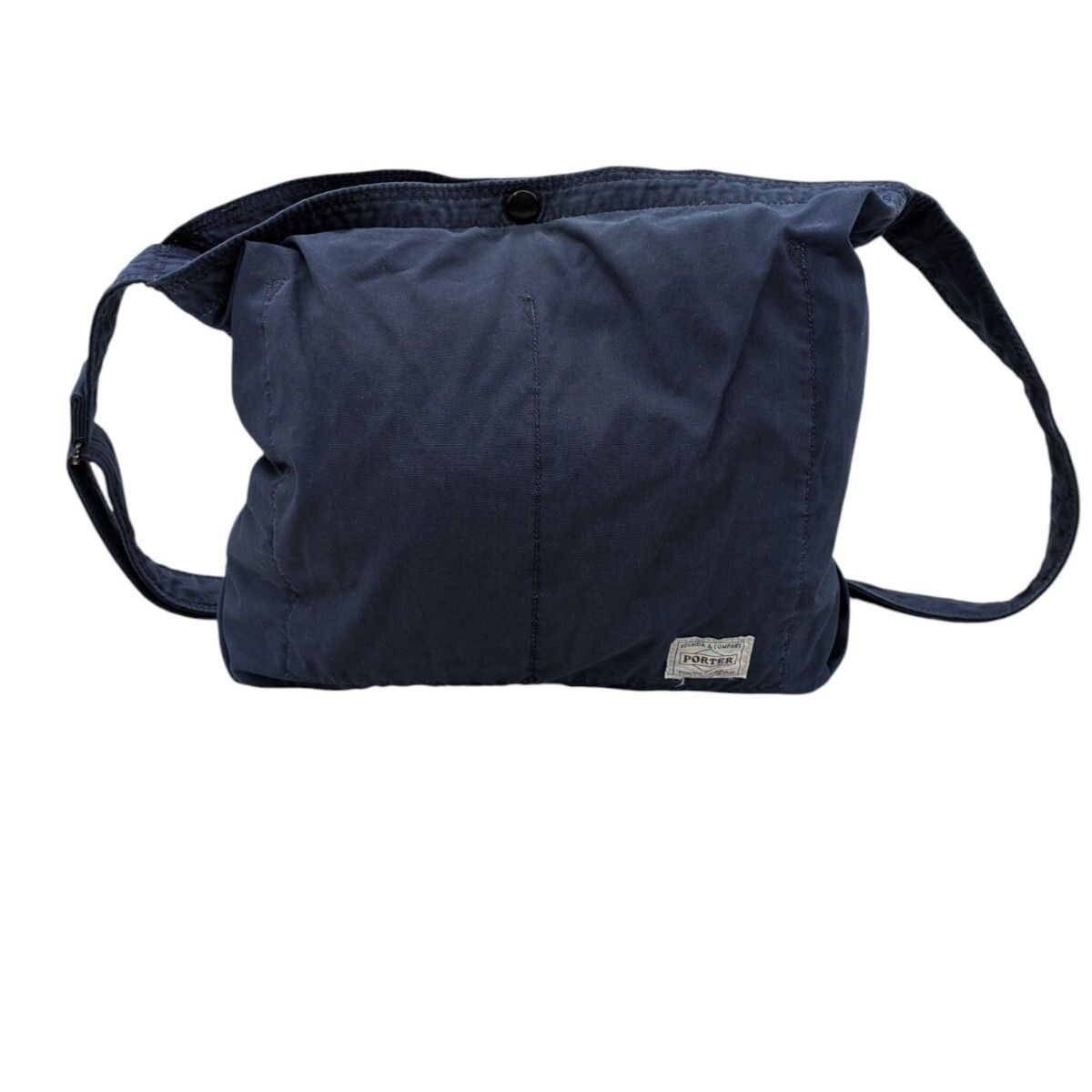 PORTER ポーター ディープブルー 藍染 コットン ショルダーバッグ インディゴブルー